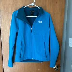 The North Face Blue soft shell jacket